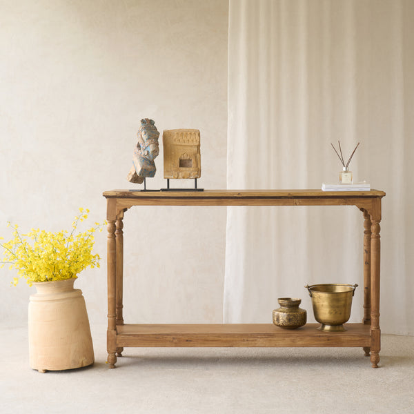 Vintage Teak Console | Natural