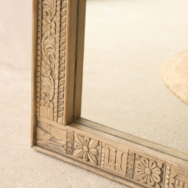 Vintage Teak Carved Mirror - Originals Furniture