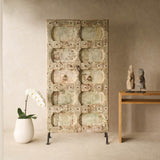 Vintage Carved Door | Whitewashed Mint - Originals Furniture