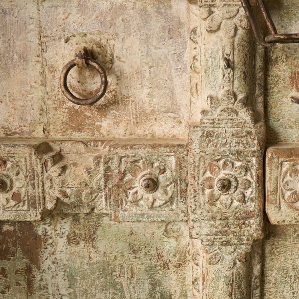 Vintage Carved Door | Whitewashed Mint - Originals Furniture