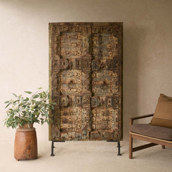 Vintage Teak Carved Door - Originals Furniture