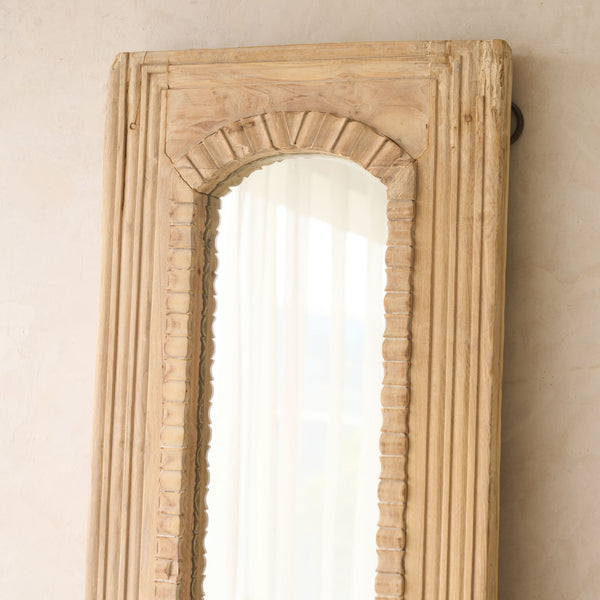 Vintage Teak Carved Mirror | Natural A - Originals Furniture