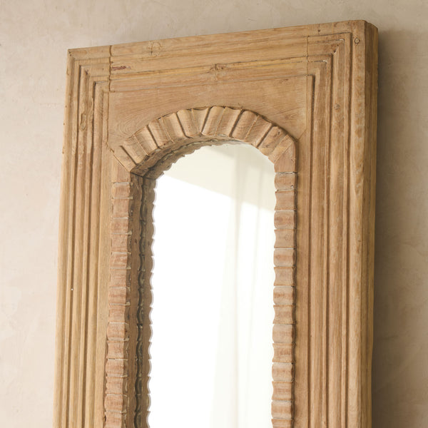 Vintage Teak Carved Mirror | Natural B - Originals Furniture