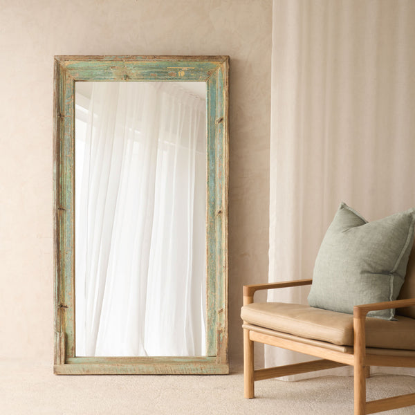 Vintage Teak Frame Mirror | Teal - Originals Furniture