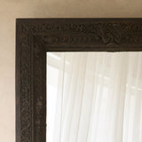 Vintage Teak Carved Mirror | Charcoal - Originals Furniture