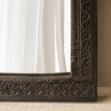 Vintage Teak Carved Mirror | Charcoal - Originals Furniture