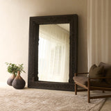 Vintage Teak Carved Mirror | Charcoal - Originals Furniture