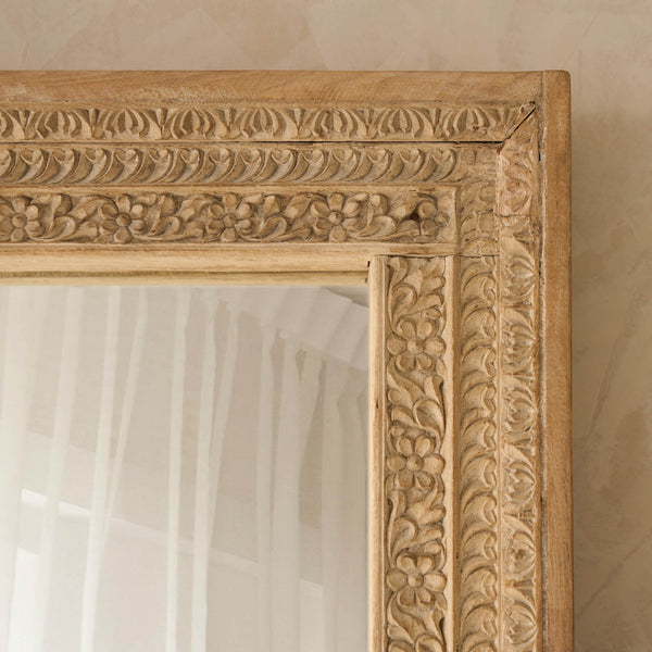 Vintage Teak Carved Mirror - Originals Furniture