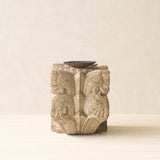 Hand Carved Architectural Pillar Candlestand | A