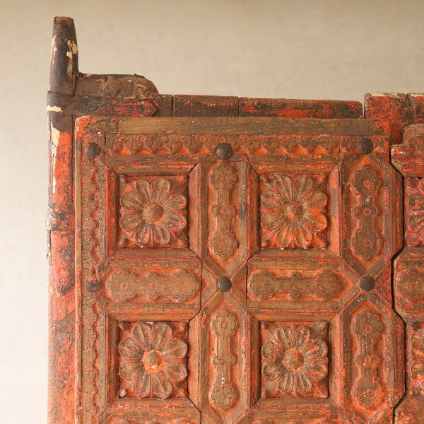 Antique Original Painted Indian Heritage Door | No. 1