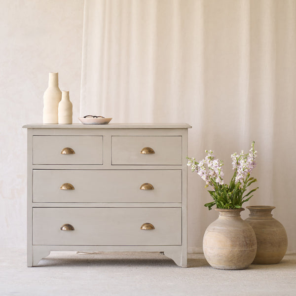 Vintage Chest of Drawers | Pewter