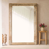 Vintage Teak Mirror | Natural