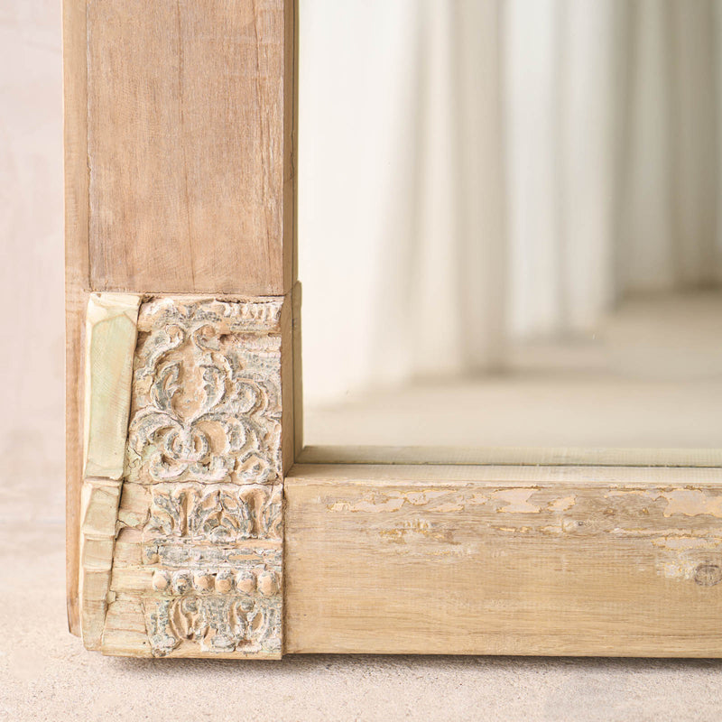 Vintage Teak Mirror | Natural