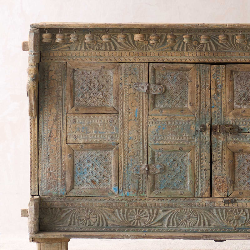 Vintage Damchiya Chest | Bluewash