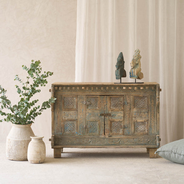 Vintage Damchiya Chest | Bluewash