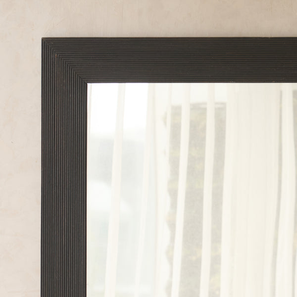 Vintage Carved Mirror | Black