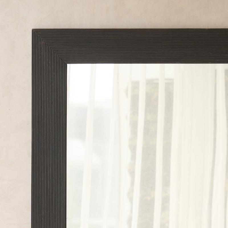 Vintage Carved Mirror | Black