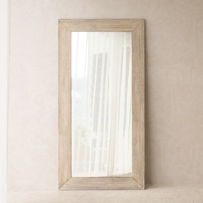 Vintage Carved Mirror | Natural