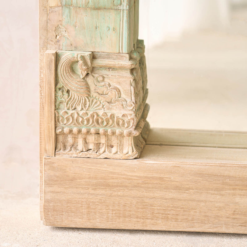 Vintage Teak Mirror | Natural