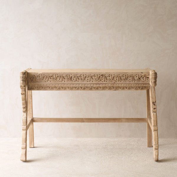 Vintage Teak Console with Carvings - Originals Furniture