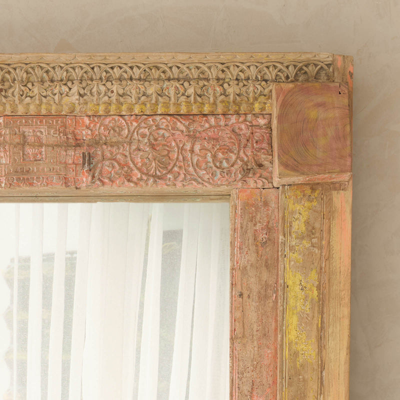 Vintage Teak Mirror | Natural