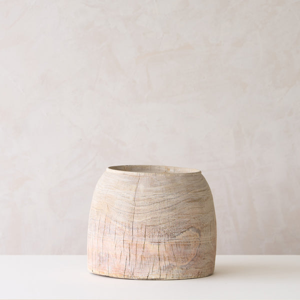 Vintage Wooden Pot