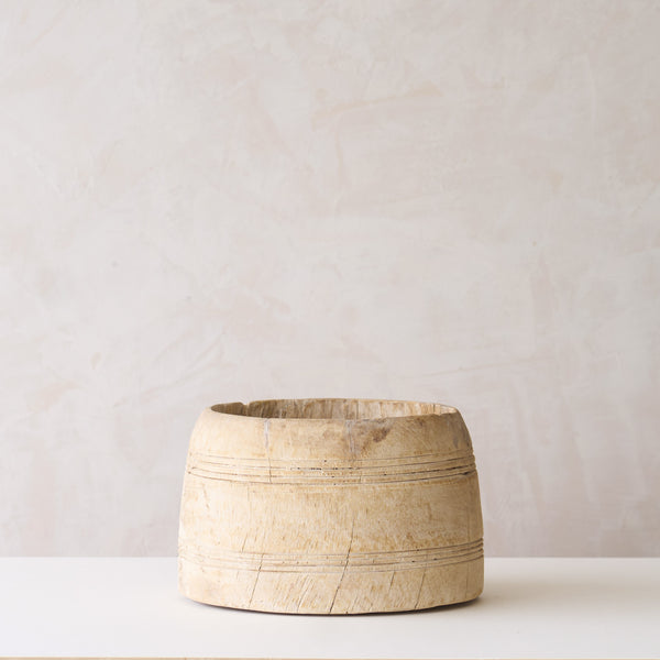 Vintage Wooden Pot