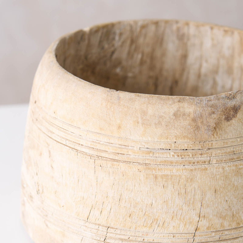 Vintage Wooden Pot