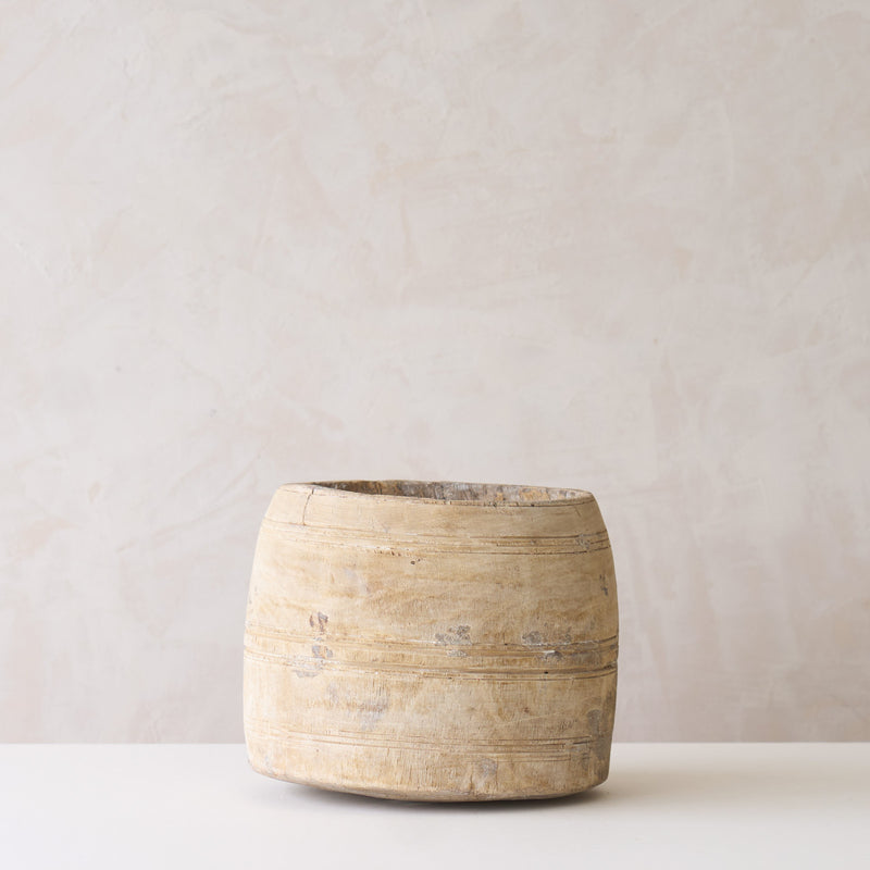 Vintage Wooden Pot