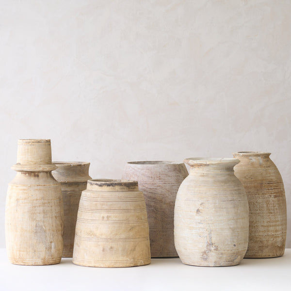 Vintage Wooden Pot