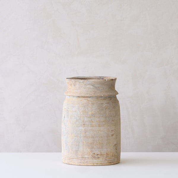 Vintage Wooden Pot