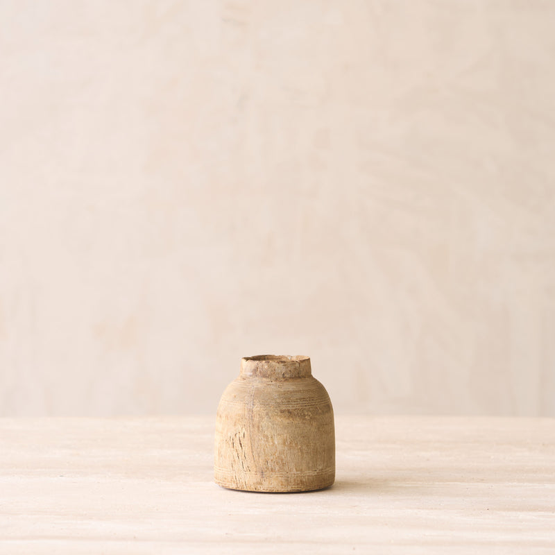 Vintage Wooden Pot