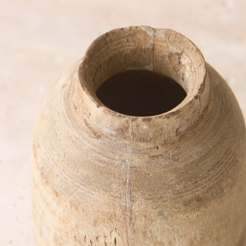 Vintage Wooden Pot