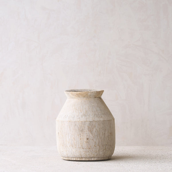 Vintage Wooden Pot