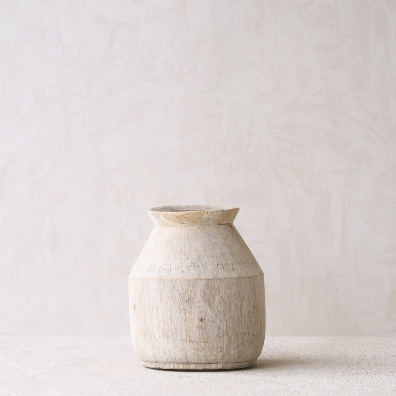 Vintage Wooden Pot