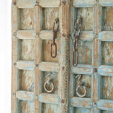 Vintage Teak Door | Bluewash