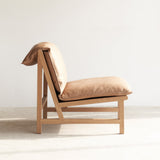 Cantaloupe Leather Armchair in Canyon
