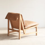 Cantaloupe Leather Armchair in Canyon