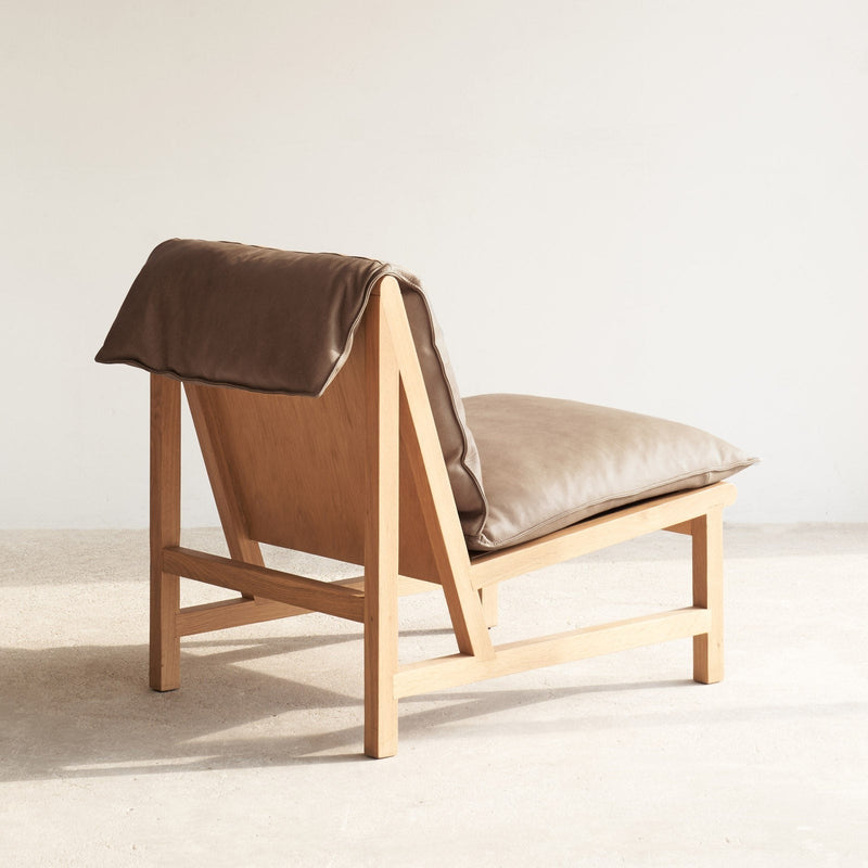 Cantaloupe Leather Armchair | Desert
