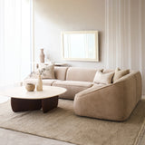 Facette Modular Corner Fabric Sofa | Ammonite (297cm)