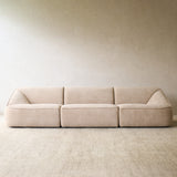 Facette Modular Fabric Sofa | 5 Seater - Ammonite (297cm)