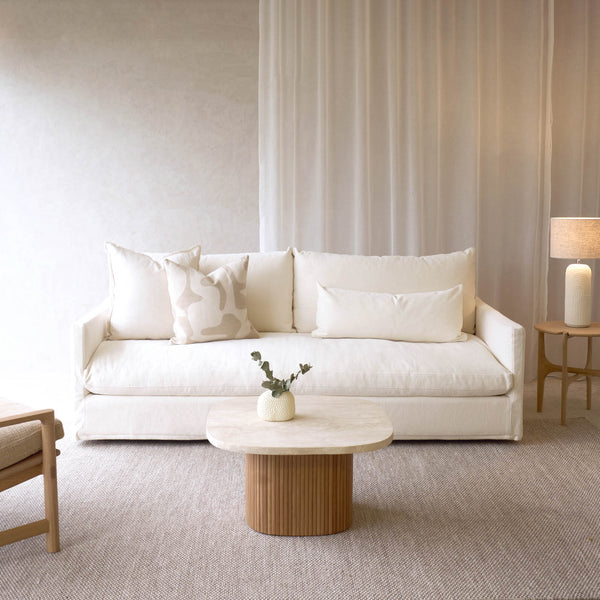 Island Fabric Sofa | Blanc