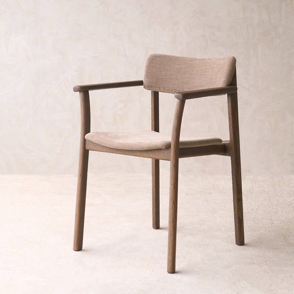 Poise Dining Chair with Arms | Latte Oak Frame - Harvest