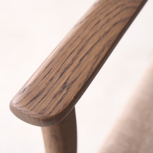 Poise Dining Chair with Arms | Latte Oak Frame - Harvest
