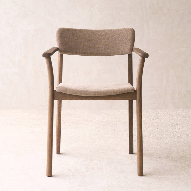Poise Dining Chair with Arms | Latte Oak Frame - Harvest