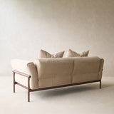 Timm 2 Seater Fabric Sofa | Espresso Oak - Ammonite (175cm)