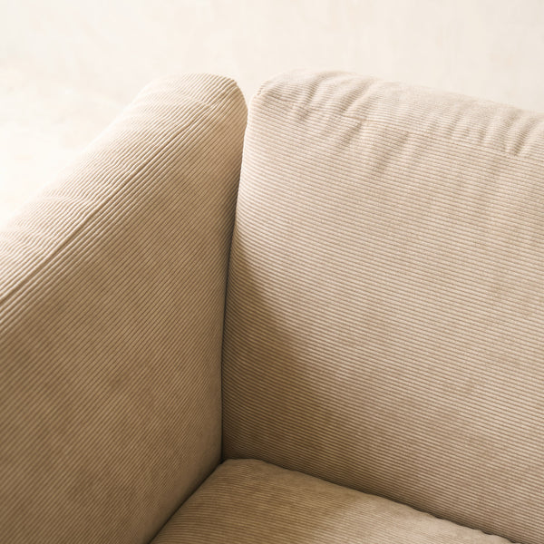 Timm 2 Seater Fabric Sofa | Espresso Oak - Ammonite (175cm)