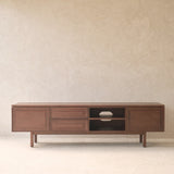 Yorke Oak TV Console | Walnut Stained Oak