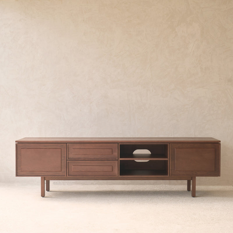 Yorke Oak TV Console | Walnut Stained Oak