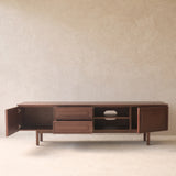 Yorke Oak TV Console | Walnut Stained Oak